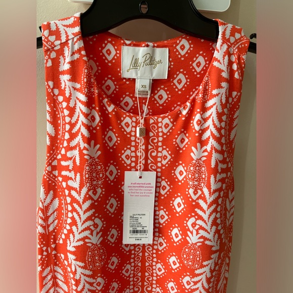 NWT Lilly ULLA Maxi in Flamingo Feather Harbour View Engineered knit dress - Picture 9 of 11